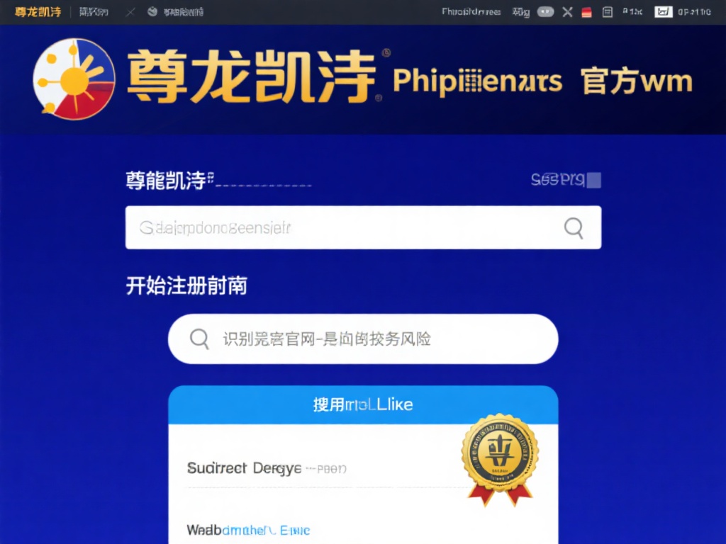 在开始注册之前，确保您访问的是菲律宾尊龙凯时的官方
